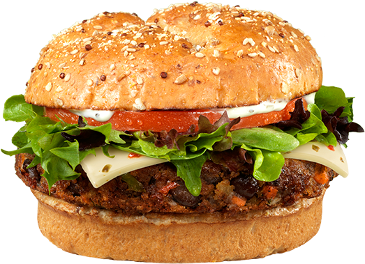Black Bean Burger - Wendy's Black Bean Burger (643x378), Png Download