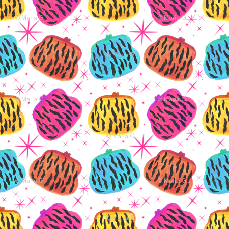 Watercolor Colorful Clutch Purses Giftwrap - Baked Goods (450x450), Png Download