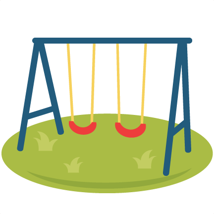 Playground Swings Svg Scrapbook Cut File Cute Clipart - Swing Clipart Png (432x432), Png Download