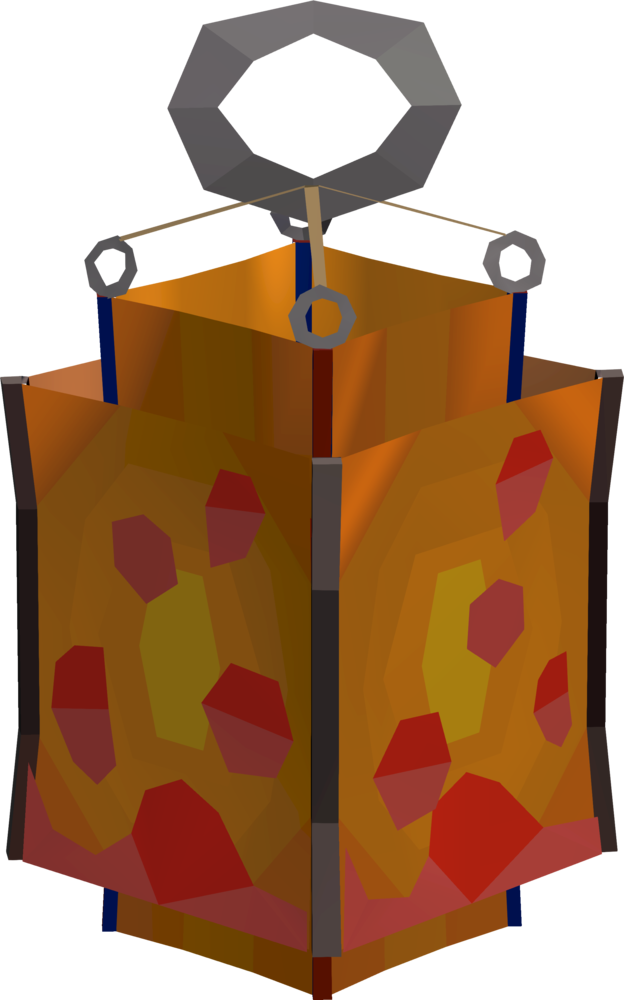 Huge Lava Lantern Detail - Wiki (624x1000), Png Download