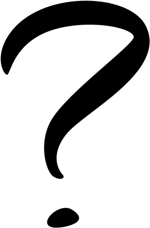 चित्र - Simple Questionmark - Svg - Question Mark Png Black (327x479), Png Download
