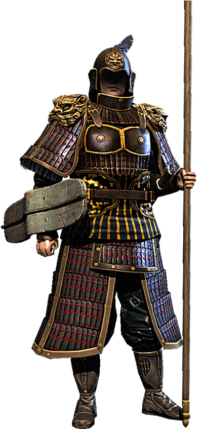 Three Kingdoms Infantry (400x900), Png Download