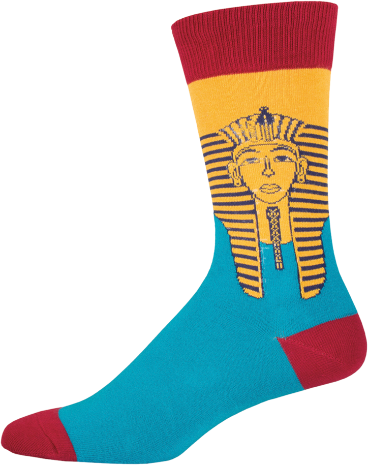 Men's King Tut - Sock (358x479), Png Download