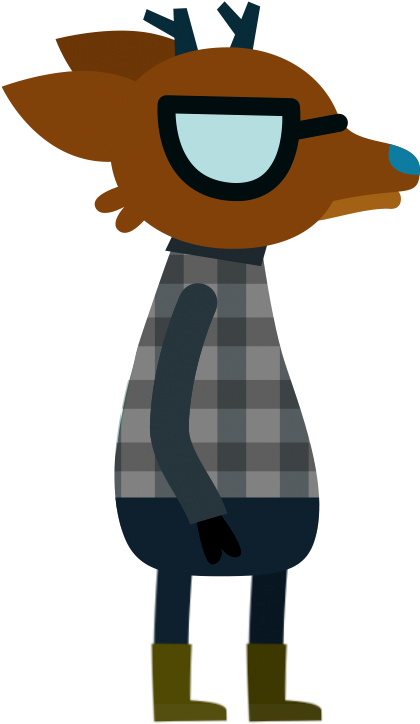 Fisherman Standbod 00000-0 - Night In The Woods Deer (720x850), Png Download