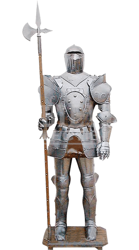 Medieval Suit Of Armor Display - Suit Of Armor On Display (850x850), Png Download