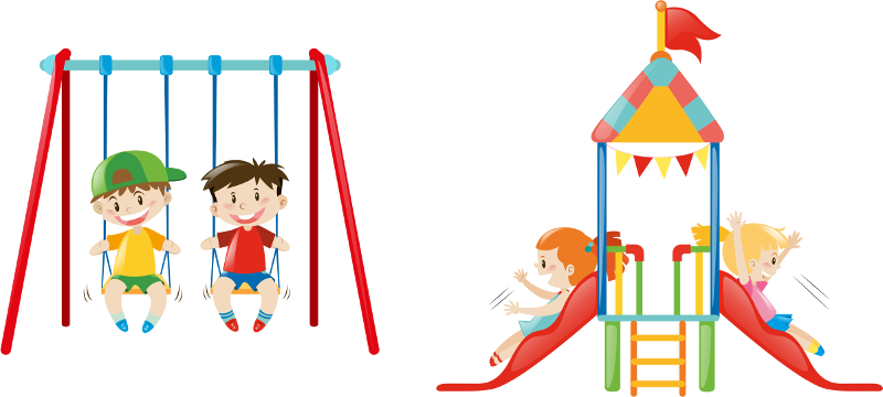 Come Explore Guelph One Playground/splash Pad At At - Desenhos Crianças Brincando Em Parquinho (800x360), Png Download