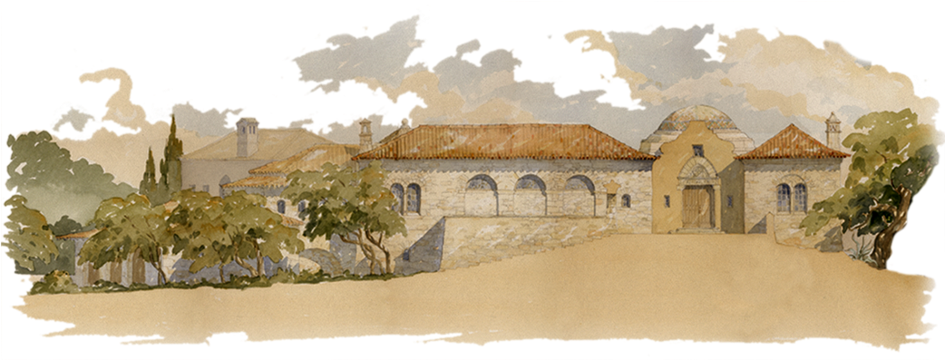 Casa De Las Lomas - Painting (1140x396), Png Download