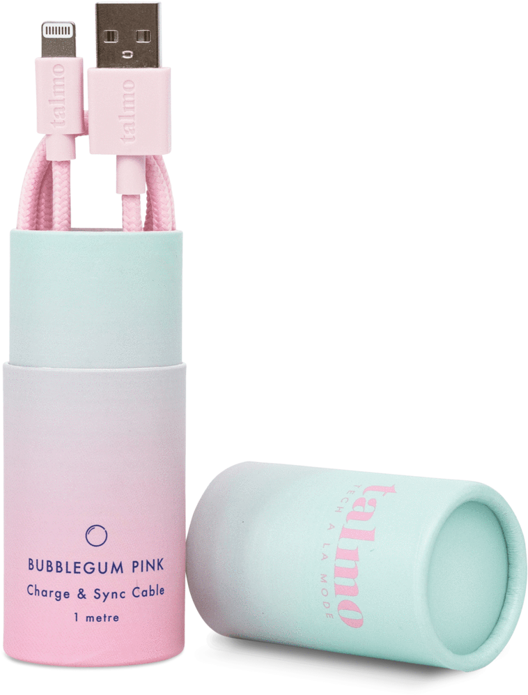 Iphone Cable In Bubblegum Pink - Lightning (1024x1024), Png Download