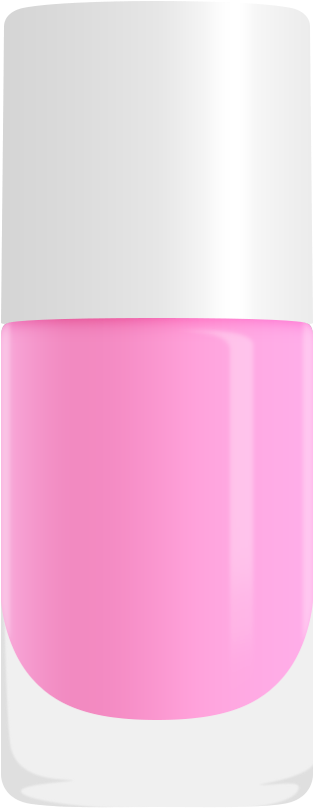 Bubblegum Pink Nail Polish, Non-toxic, Water Based - Nail Polish (398x901), Png Download
