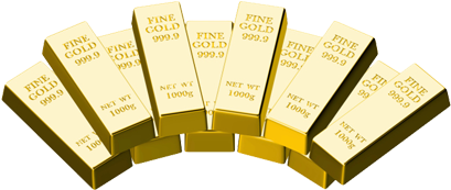 Icon - Lingotes De Oro Png (485x257), Png Download