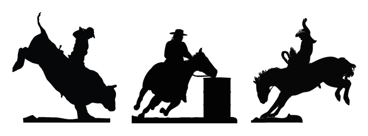 Image Transparent Library Drawing Clip Art Transprent - Barrel Racing Clip Art (1266x515), Png Download