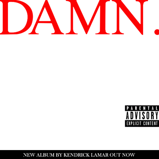 Damn Kendrick Lamar Words (640x640), Png Download