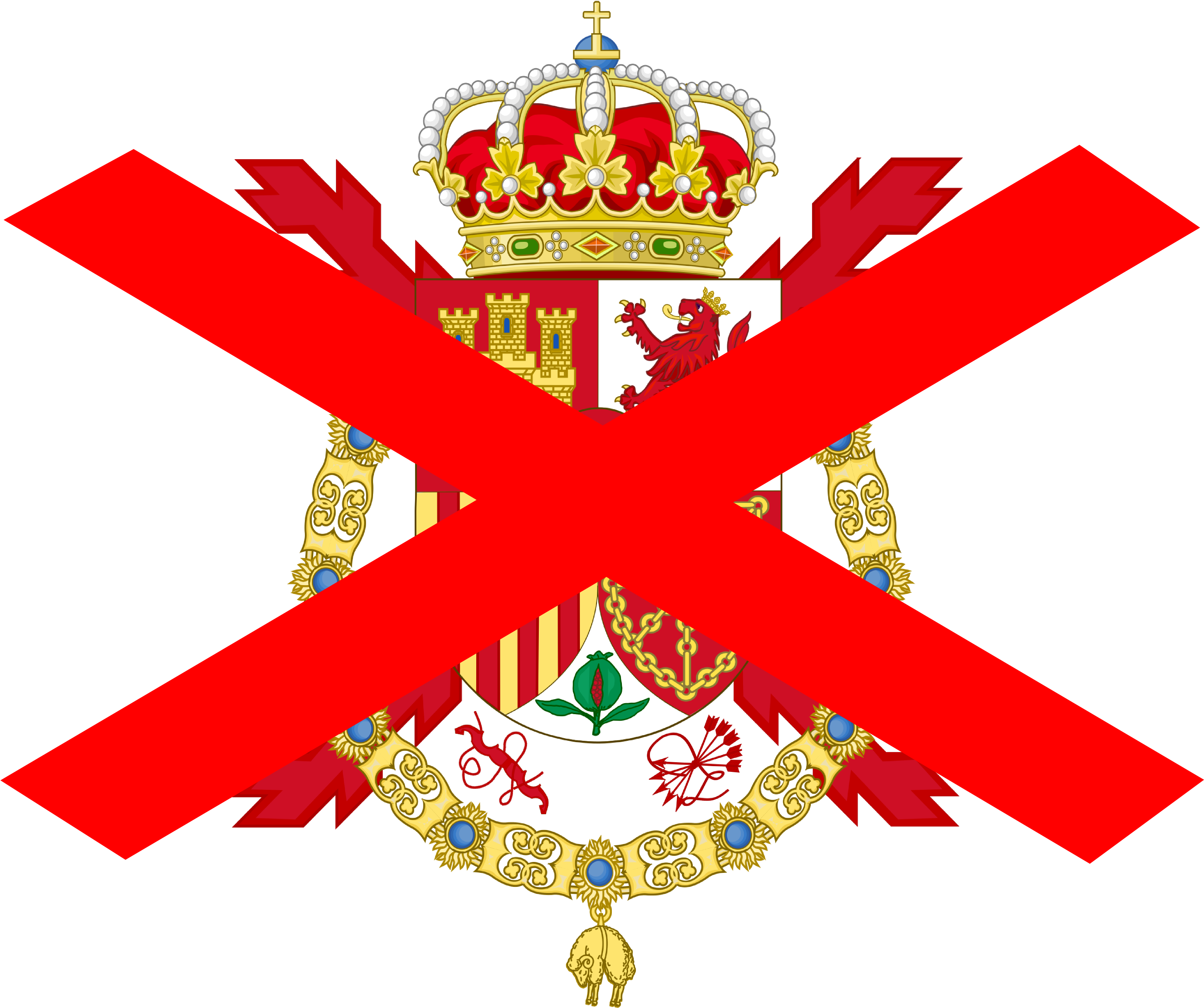 No Spanish Monarchy - Spanish Monarchy Symbol (2752x2311), Png Download