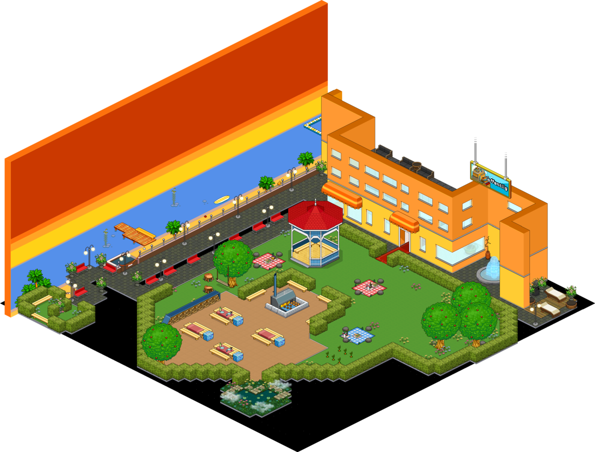 Zona Picnic Mpu Habbo (1200x911), Png Download