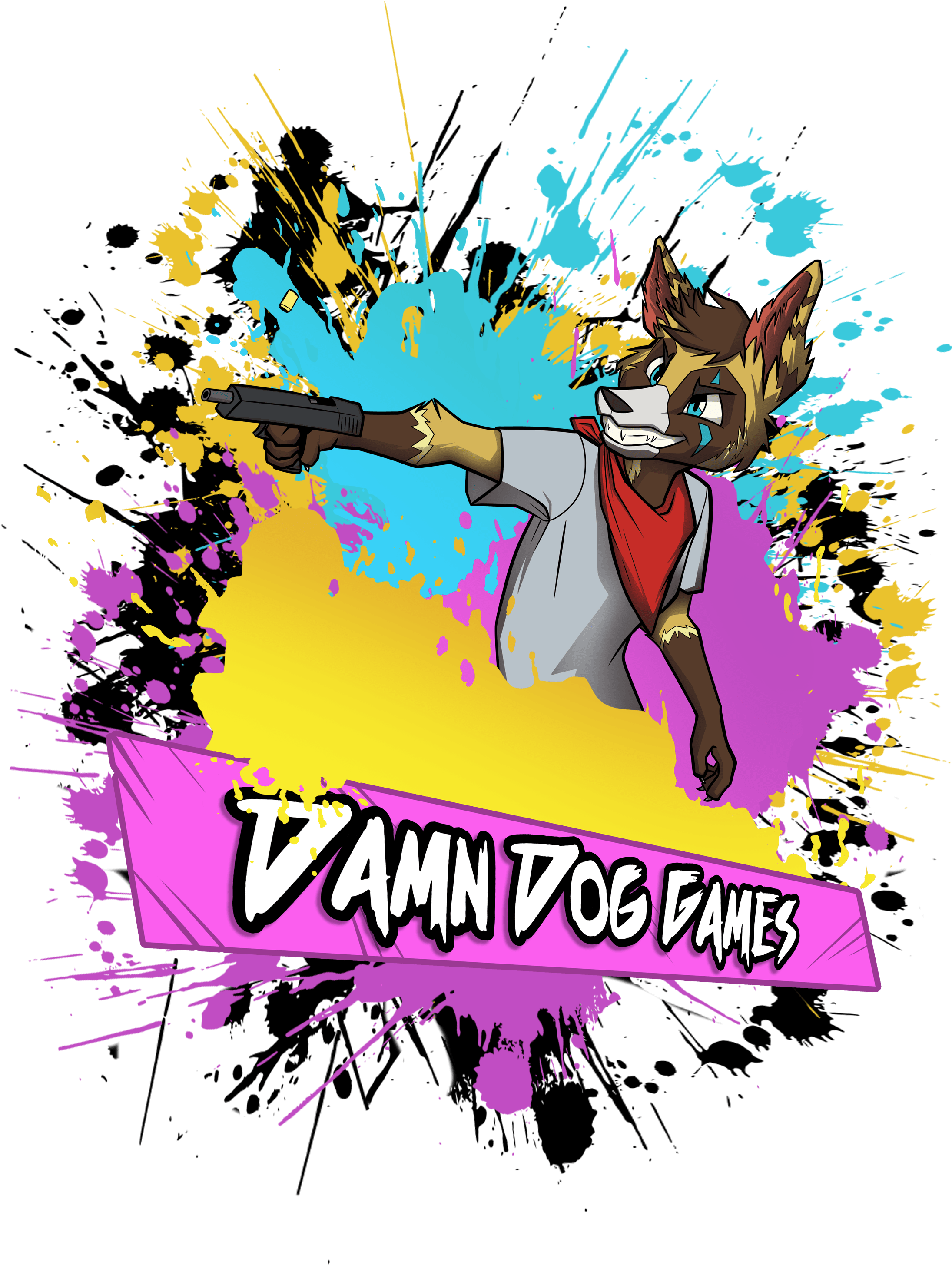Damn Dog Games Logo (2200x3000), Png Download