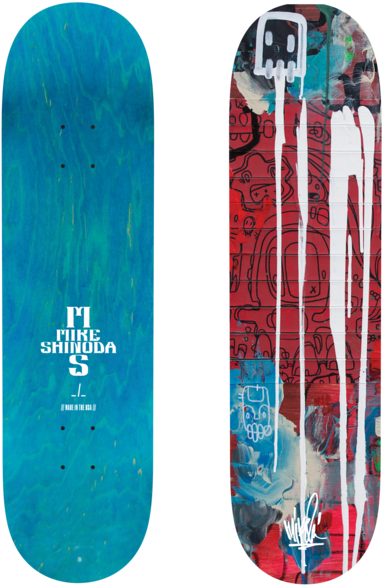Connected Triptych Skate Deck - Mike Shinoda (600x600), Png Download