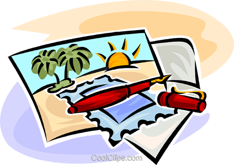 Postcard Clipart Clip Art (480x339), Png Download