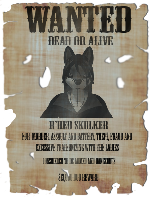 Wanted Poster Rhed Skulker - Call Dad Wood Sign 12 X 16in (494x642), Png Download
