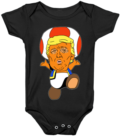 Donald Trump Toad Mushroom Baby Onesy - Trump Penis Toad Meme (484x484), Png Download