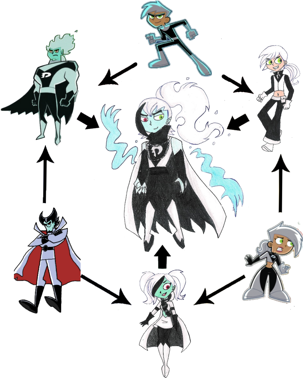 Pm16 - Danny Phantom Fusion (1316x1307), Png Download