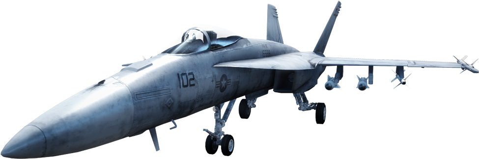 Bf3 F-18 Render - Battlefield 3 Jet Render (1000x387), Png Download