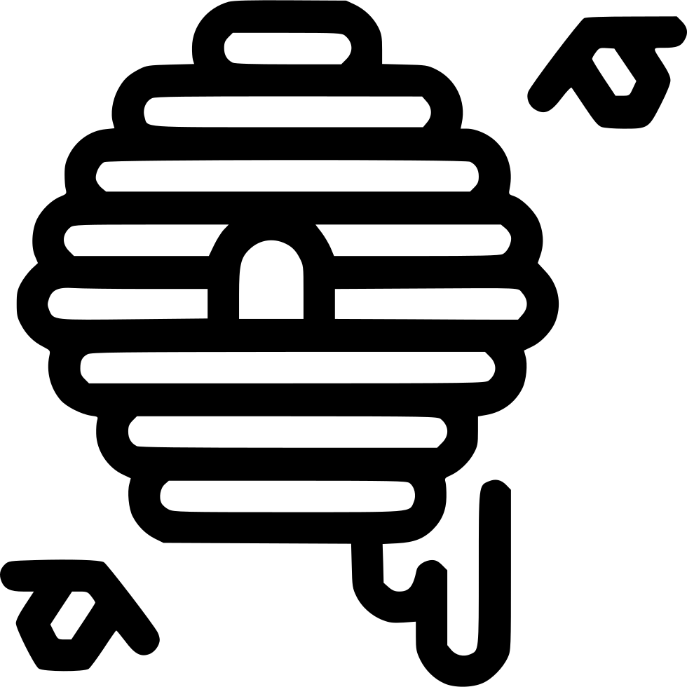 Honey Bee Hive Swarm Comments - Flamant Rose À Imprimer (980x980), Png Download