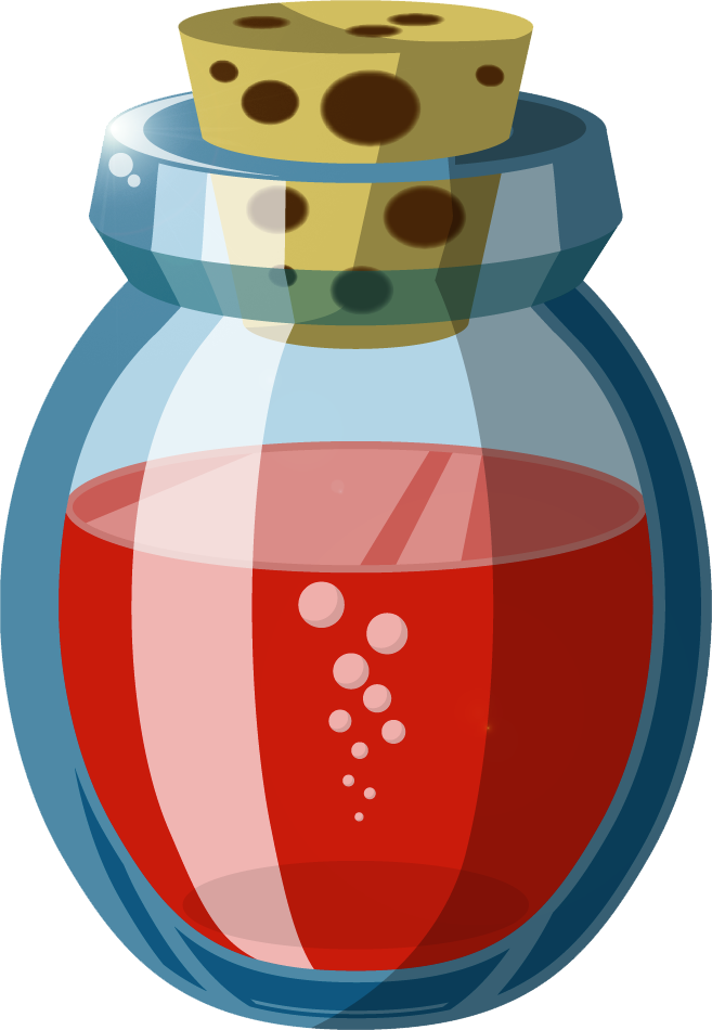 Health Potions Are Red - Zelda Red Potion (657x950), Png Download