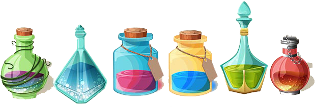 Let's Make A Magic Potion [archive] - Magic Potions (666x226), Png Download