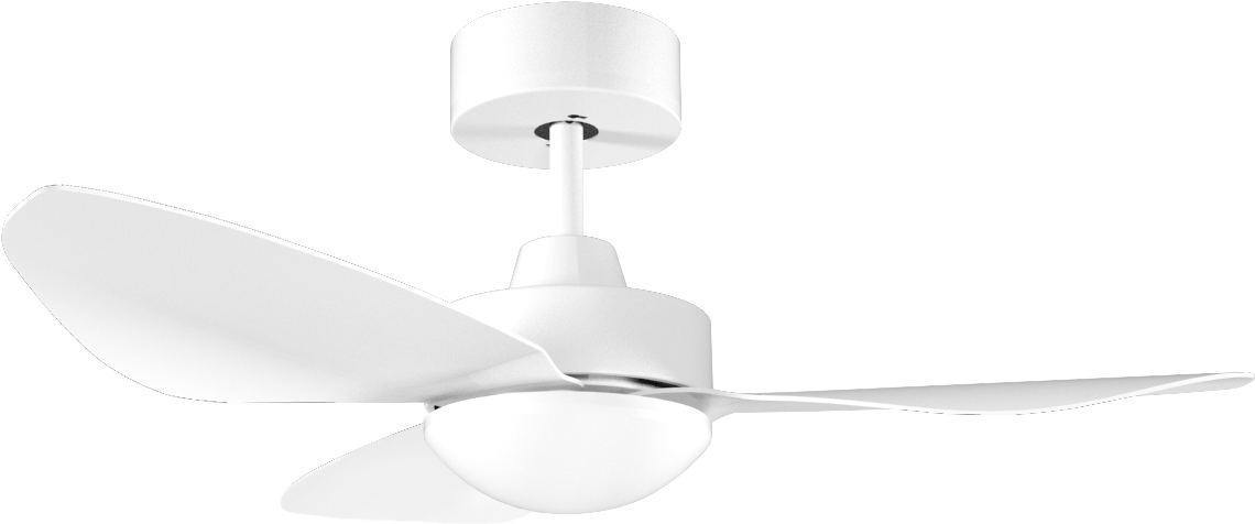 Levi 39″ White Decor Fan /whwh - Ceiling Fan (1920x1080), Png Download