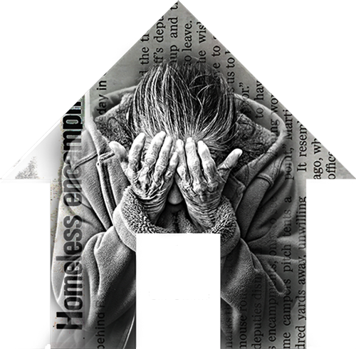 Woman With Head In Her Hands - Our Ageing Population: 311 By Cara Acred (500x490), Png Download