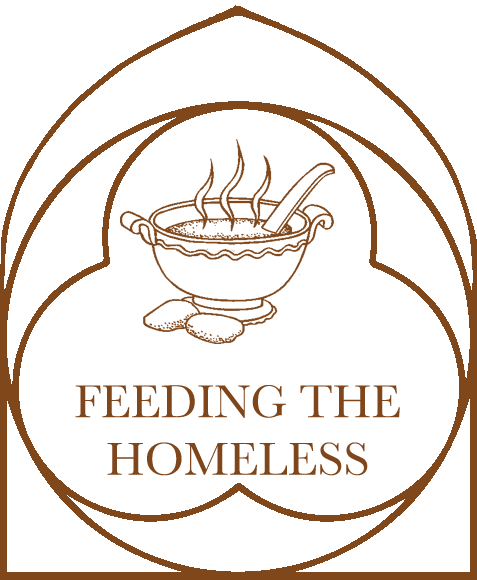 Feeding The Homeless - Anointing Of The Sick Mass Clipart (477x580), Png Download