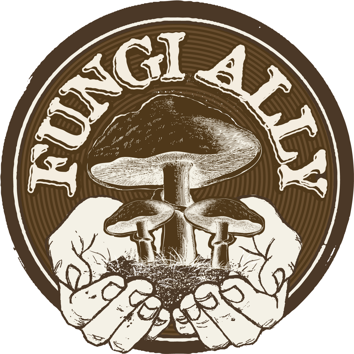 Fungi Ally - Oyster Mushroom Logo (1490x1900), Png Download