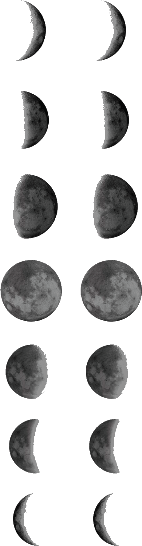Moon Phases - Full Moon Phases Tattoo (2000x2000), Png Download