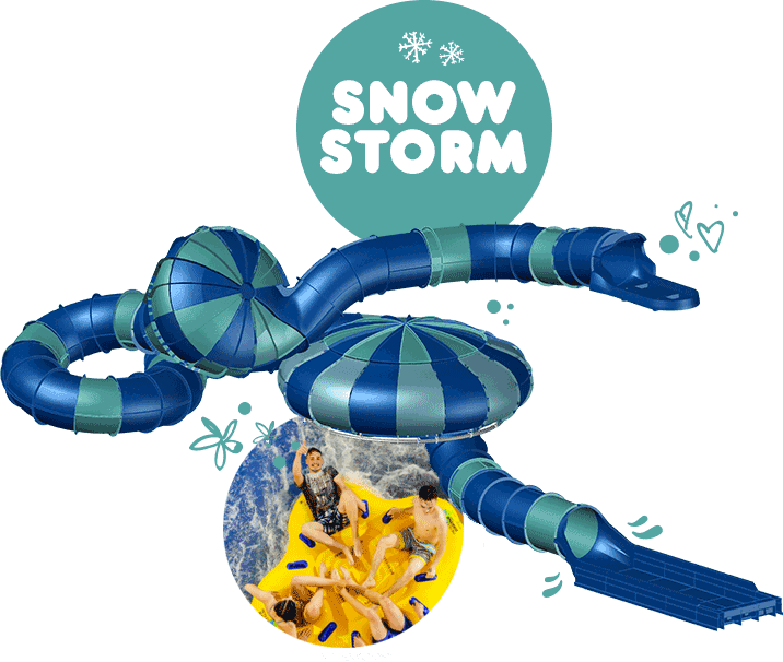 Alpamare Snow Storm Slide - Alpamare Scarborough Snow Storm (716x606), Png Download