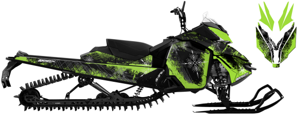 Rev Xm Snow Storm - Ski Doo Summit 850 Wrap (650x312), Png Download
