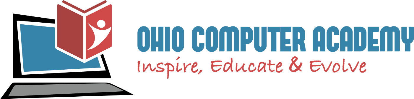 Ohio Computer Academy - Logo On Computer Academy (1528x406), Png Download