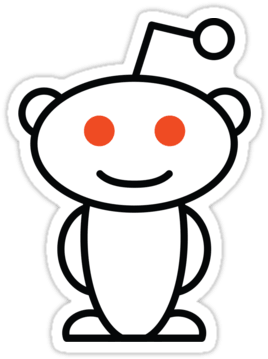 Reddit Alien Sticker - Reddit Alien (375x375), Png Download