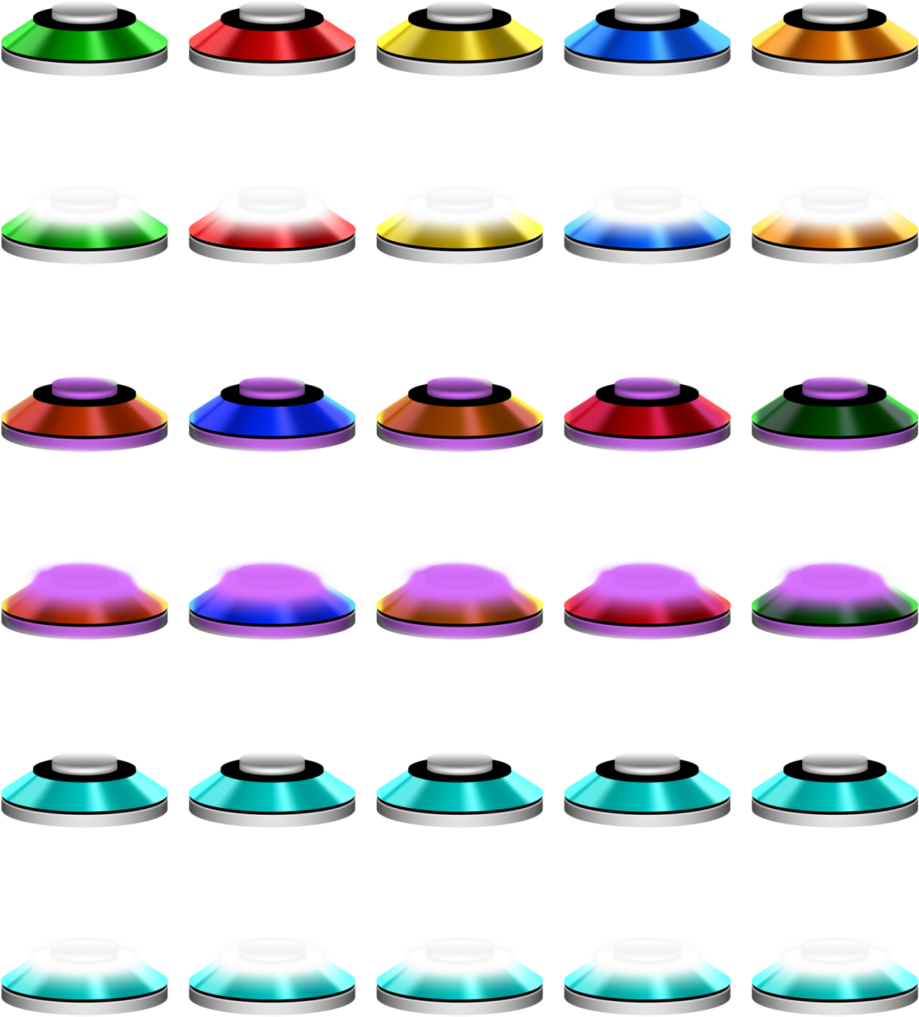 Guitar Hero 5 Theme - Guitar Hero Gem Color (1333x1600), Png Download