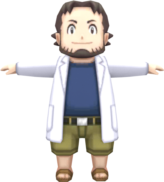 Download Zip Archive - Pokemon Ruby And Sapphire Professor Birch (750x650), Png Download