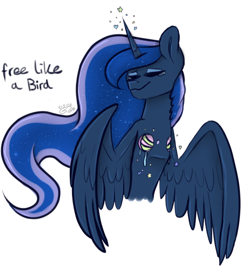 Blitsazalisdash, Bust, Candy Gore, Crying, Eyes Closed, - Princess Luna Pastel Gore (1000x1000), Png Download