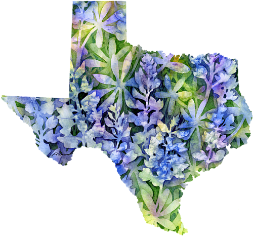 Click And Drag To Re-position The Image, If Desired - Texas Map Greeting Card (600x600), Png Download