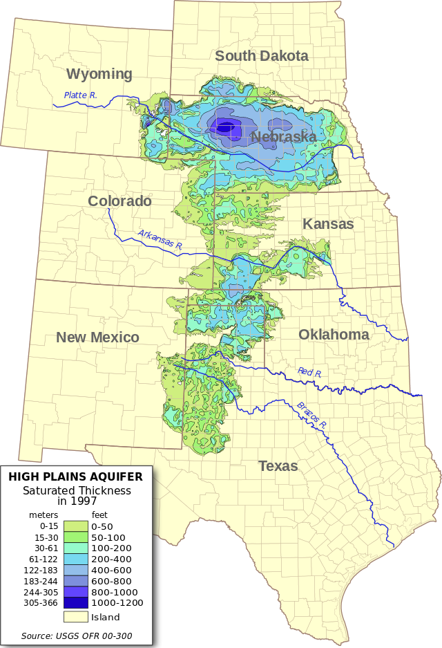 Ogallala Aquifer's Dramatic Drying - Dakota Access Pipeline Ogallala Aquifer (640x937), Png Download