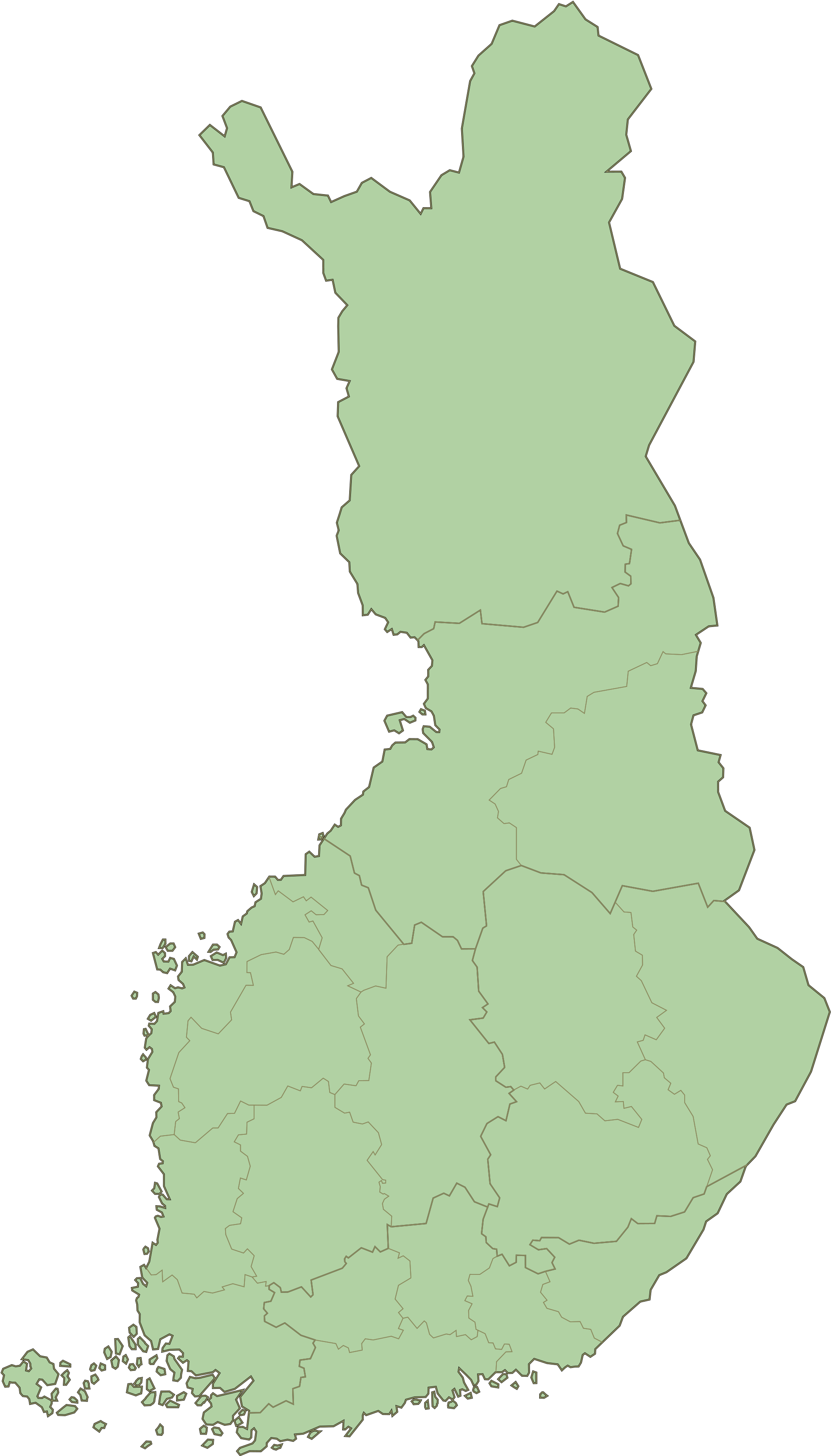 How To Go To Finland - フィンランド 形 (2000x3481), Png Download
