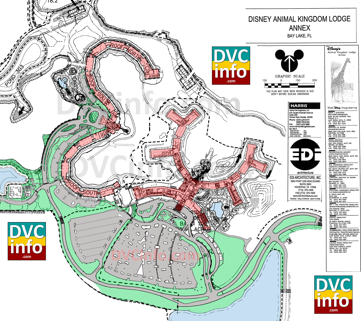 2006 Disney's Animal Kingdom Villas Site Plan - Map (1400x1243), Png Download