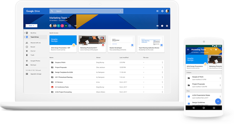 How To Open Google Drive Files From Its Website In - Google Drive File Stream (960x509), Png Download