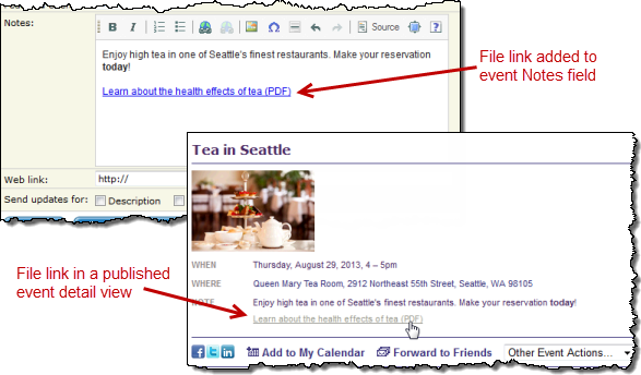 Attached File Link, Description Field And Published - Tower Of London Entry And Cream Tea (587x344), Png Download