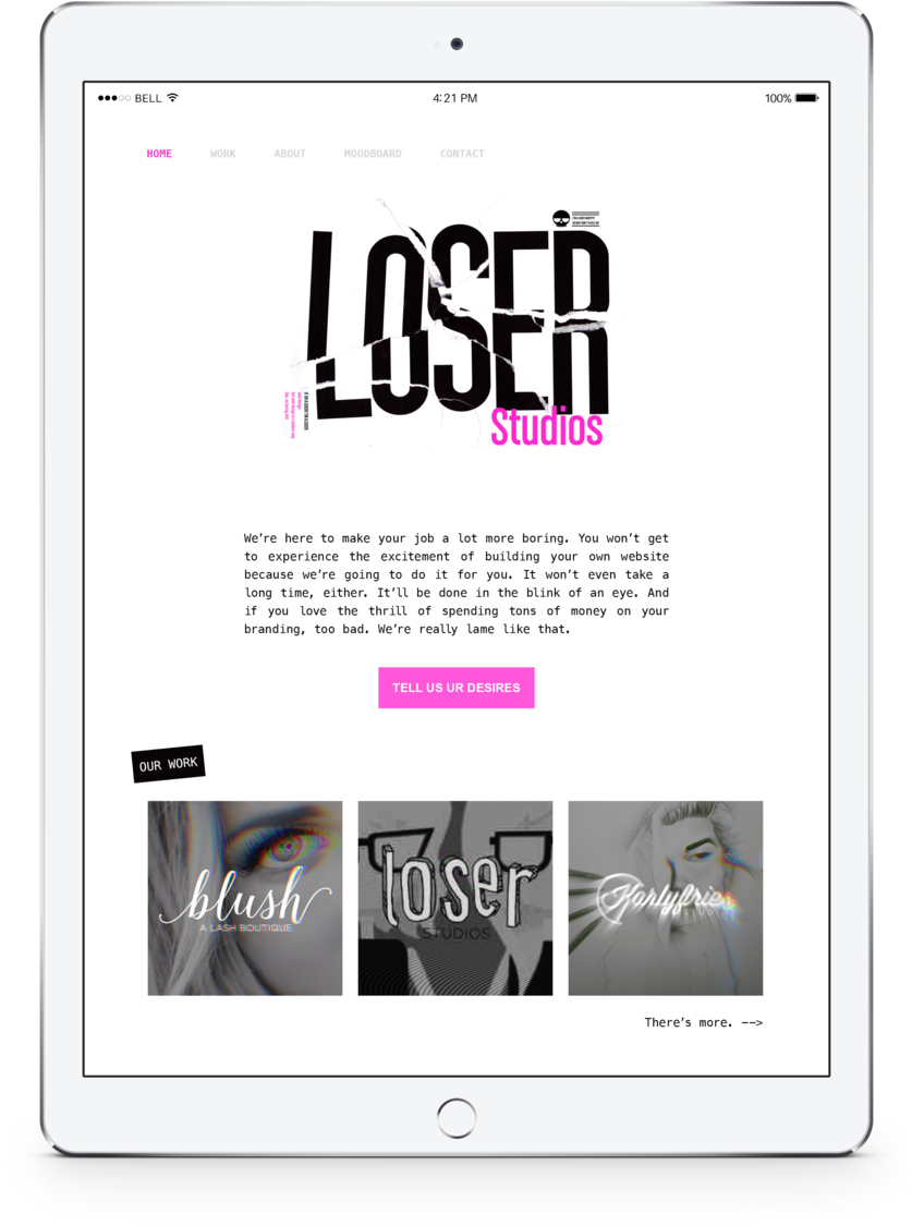 Loser Site 2 Ipad - Portable Network Graphics (1000x1300), Png Download