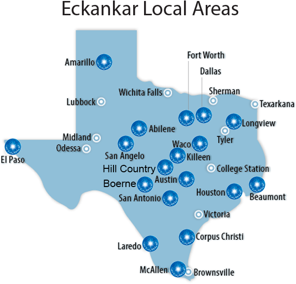 Eckankar Texas Map Star - Texas (600x600), Png Download