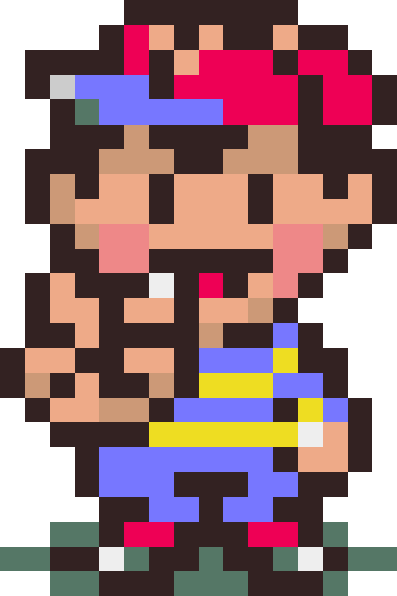 Ness Sprite Png - Ness Earthbound Sprite (1500x2167), Png Download