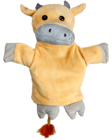 Cow Puppet - Eduedge Lets Do Drama Puppet Cow - Height 25.4 Cm (500x500), Png Download